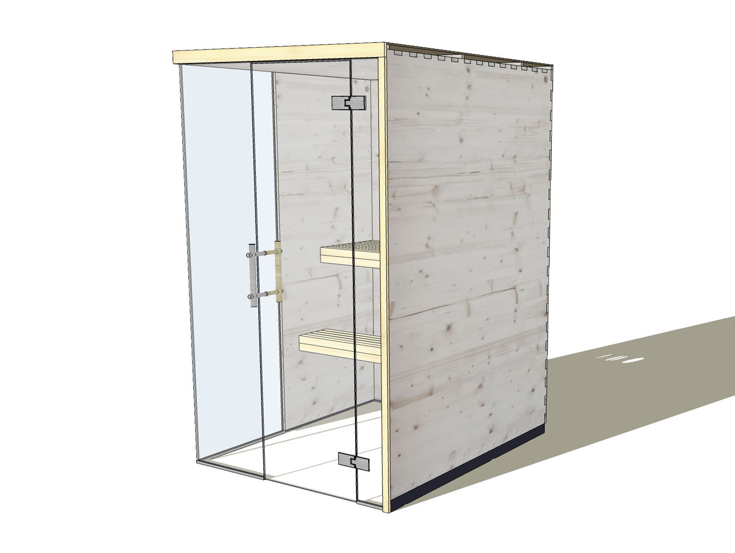 Sauna Fichte-S1-Ecke-links Sauna Fichte-S1-Ecke-links