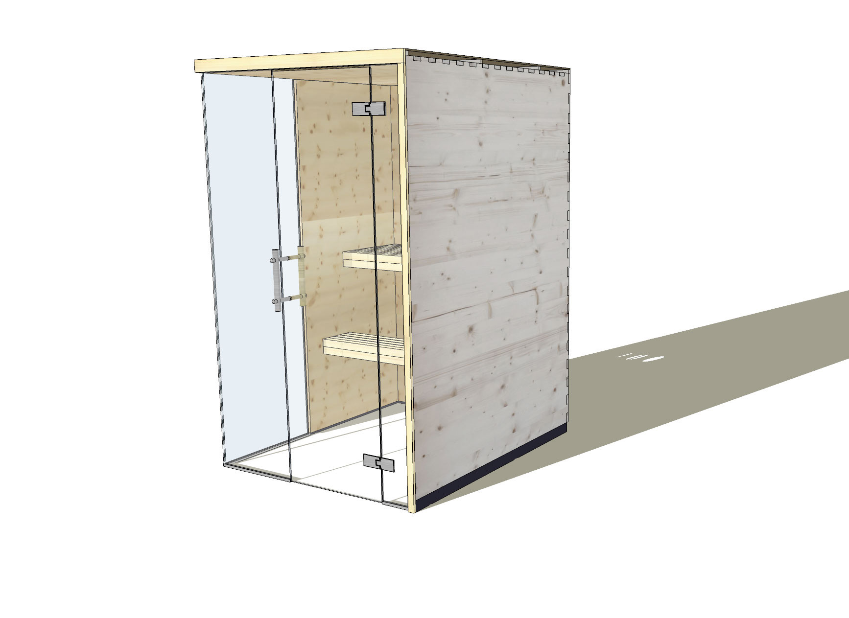 Sauna Zirbe-S1-Ecke-links Sauna Zirbe-S1-Ecke-links