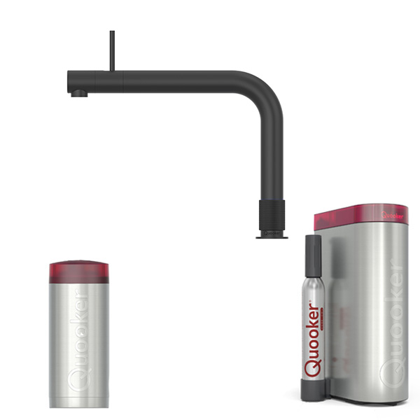 QUOOKER Wasserhahn Front mit PRO3 und CUBE