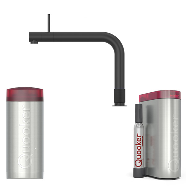 QUOOKER Wasserhahn Front mit COMBI und CUBE