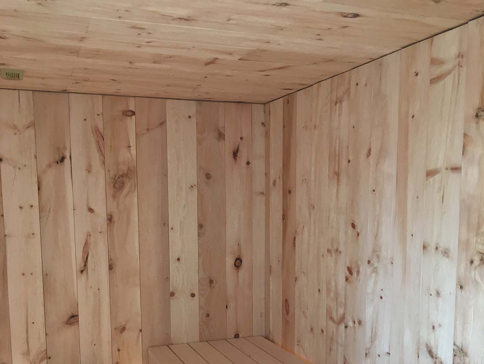 Innenverkleidung Zirbe Massivholz Sauna