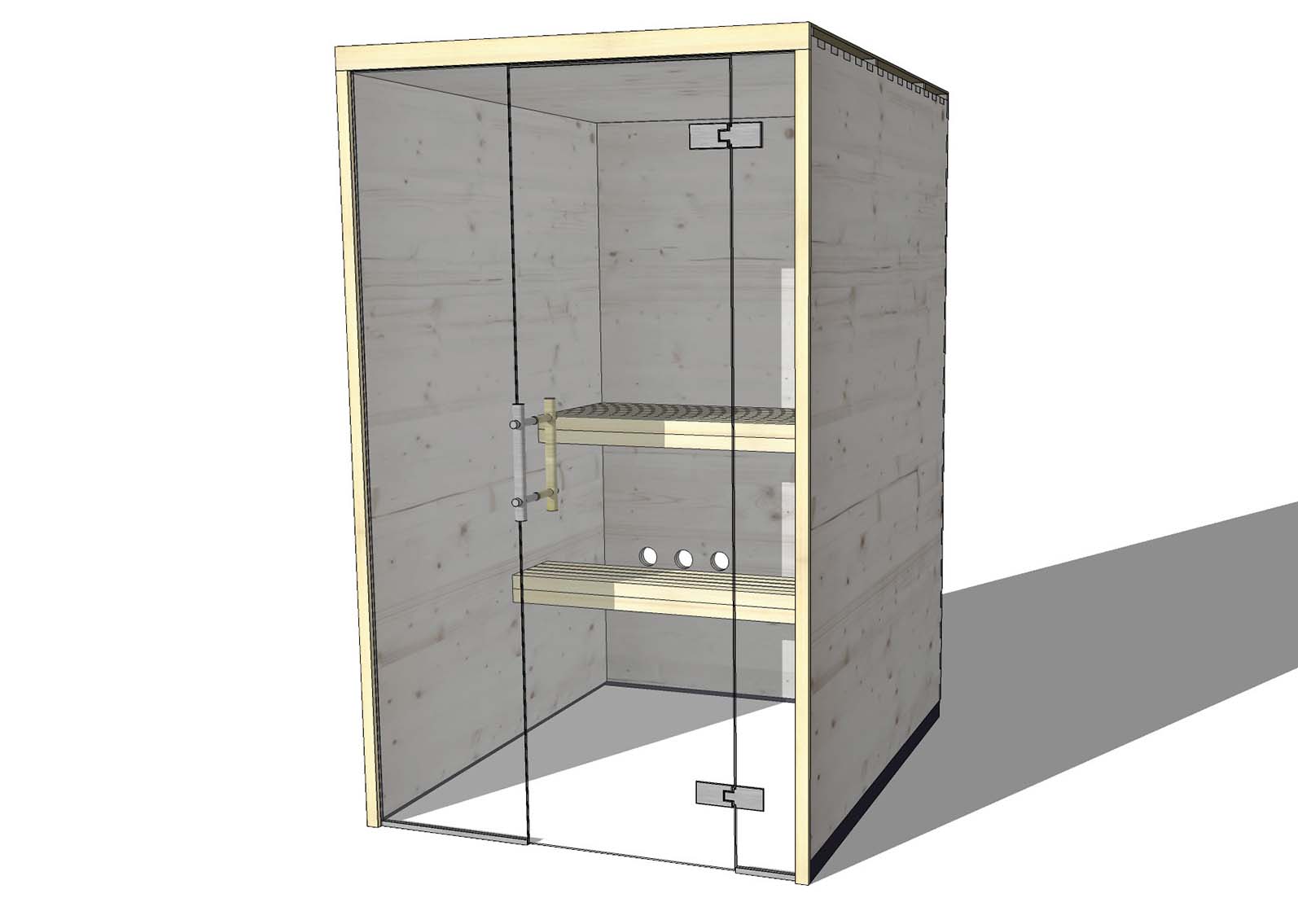 Sauna Fichte-S4-Nische Sauna Fichte-S4-Nische