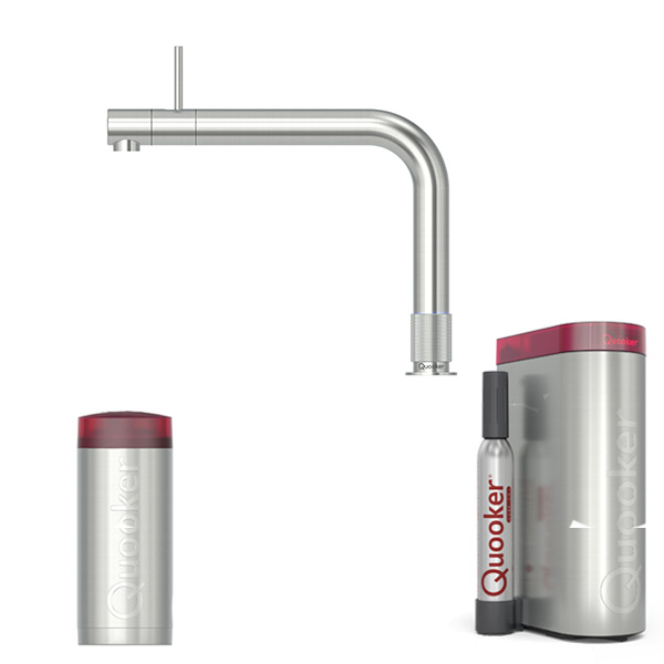 QUOOKER Wasserhahn Front mit PRO3 und CUBE